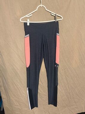 Kids Active Leggings with Pink Panels